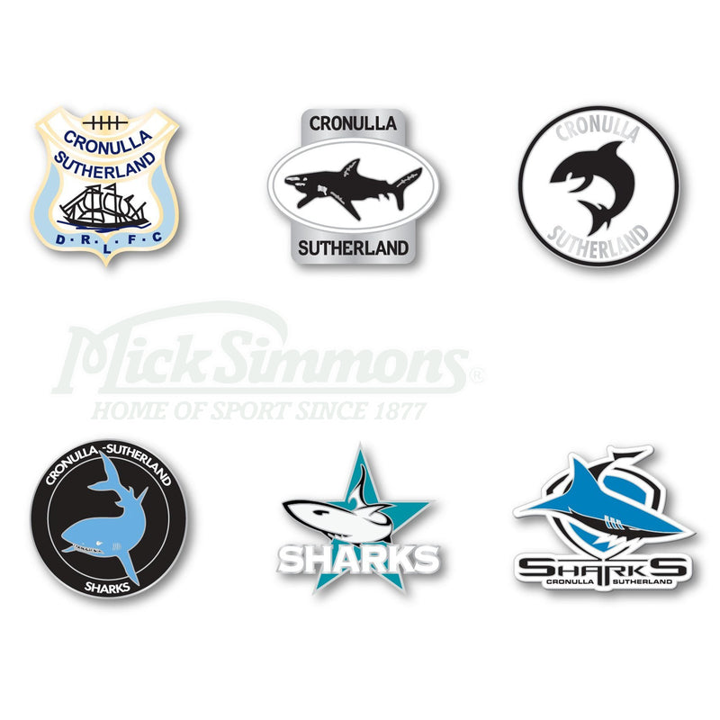 Cronulla Sharks NRL Evolution Series Collection Set Team Metal Logo Pin Badge - new