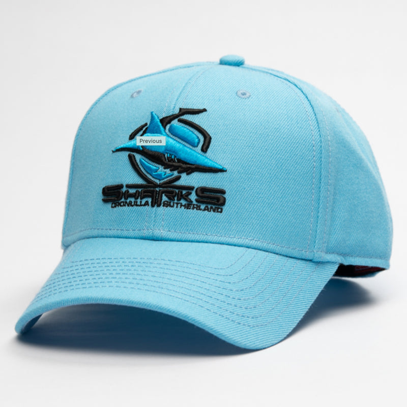 Cronulla Sharks NRL Stadium Snapback Curved Cap Rugby League by American Needle - new