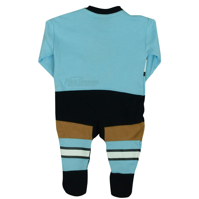 Cronulla Sharks Original Footysuit Romper Kids Baby Infants Suit - Mick Simmons Sport