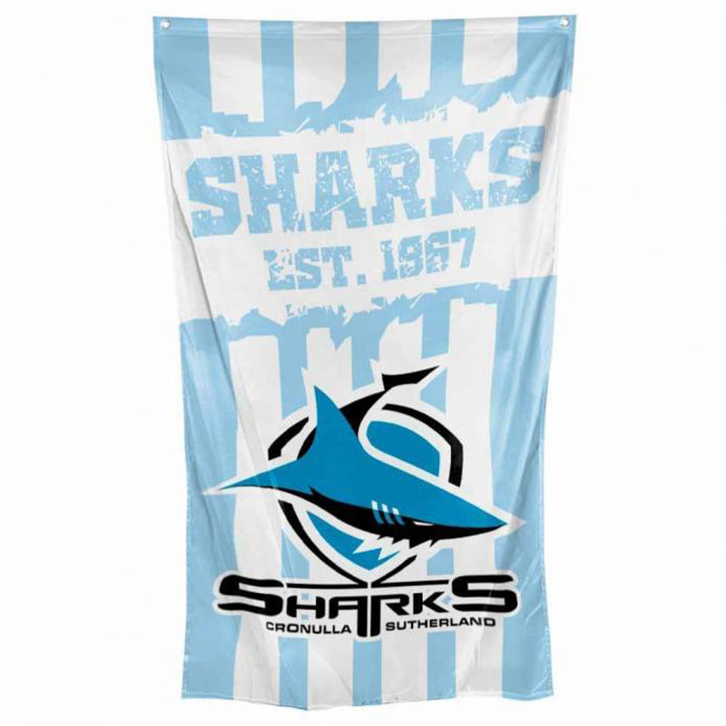 Cronulla Sutherland Sharks NRL Cape / Wall Flag Rugby League - new