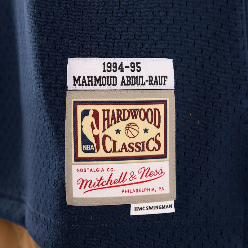Denver Nuggets Mahmoud Abudul-Rauf 1994-95 Hardwood Classics Swingman Home Jersey by Mitchell & Ness - new