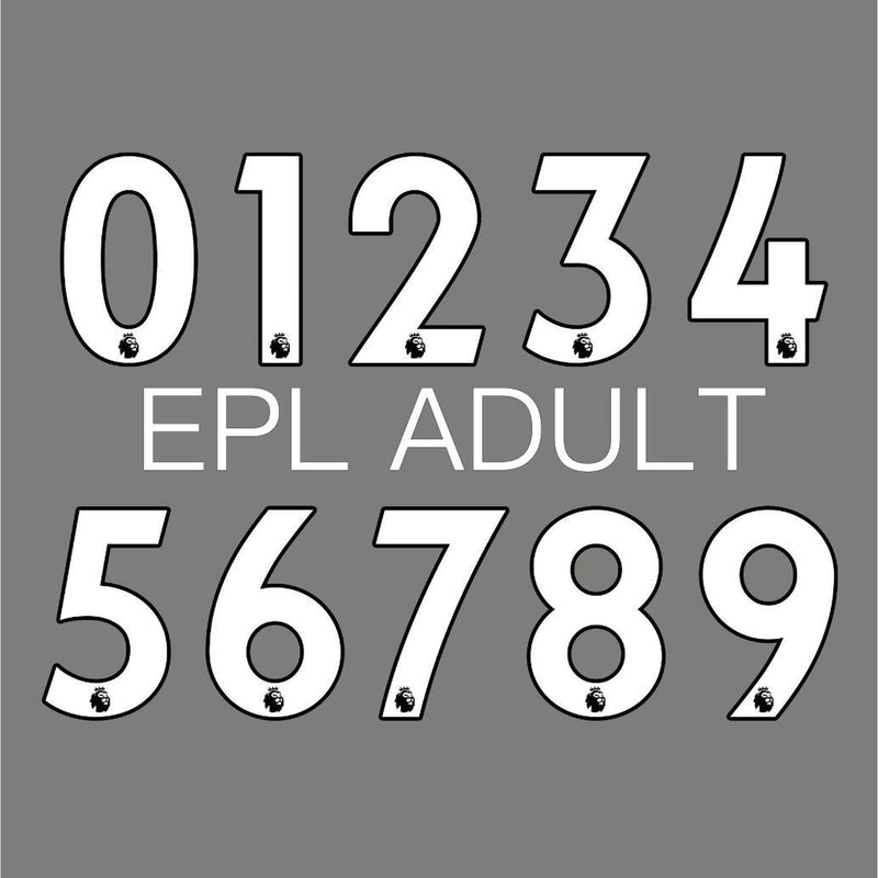 EPL Official White Number 2017-2021 ADULT - new