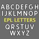 EPL White Letter Official 2018 2019 2020 2021 For Heat Press - new