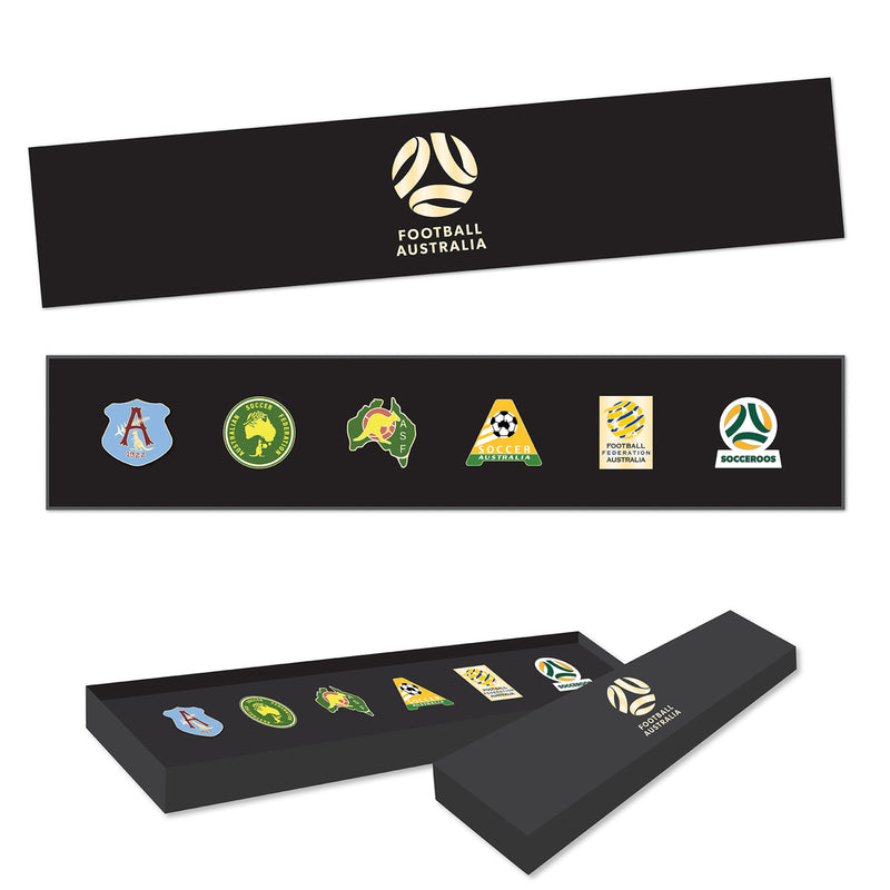 Football Australia Socceroos FFA Evolution Series Collection Metal Logo Pin Set Badge - new