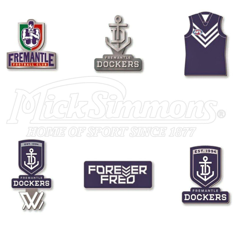 Fremantle Dockers AFL Evolution Series Collection Team Metal Logo Pin Set Badge - new