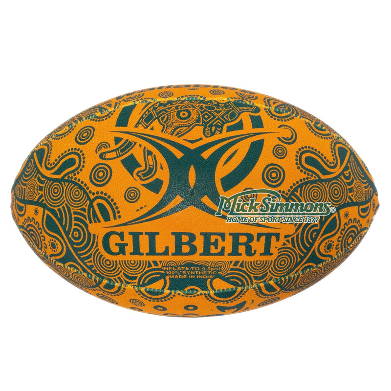 Gilbert Wallabies 2022 Australian First Nations Rugby Union Indigenous Replica Ball size 5 - new