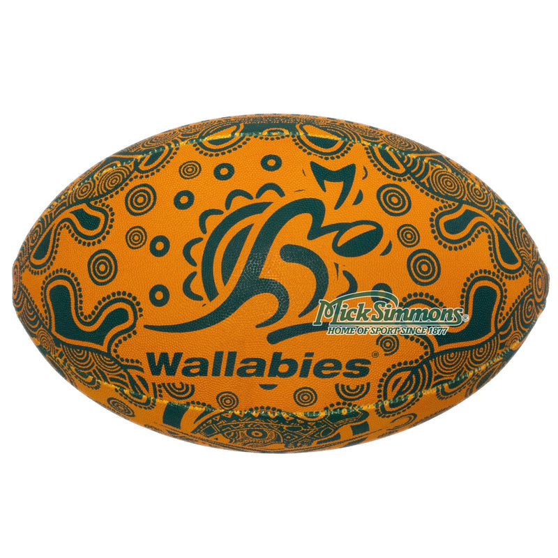 Gilbert Wallabies 2022 Australian First Nations Rugby Union Indigenous Replica Ball size 5 - new