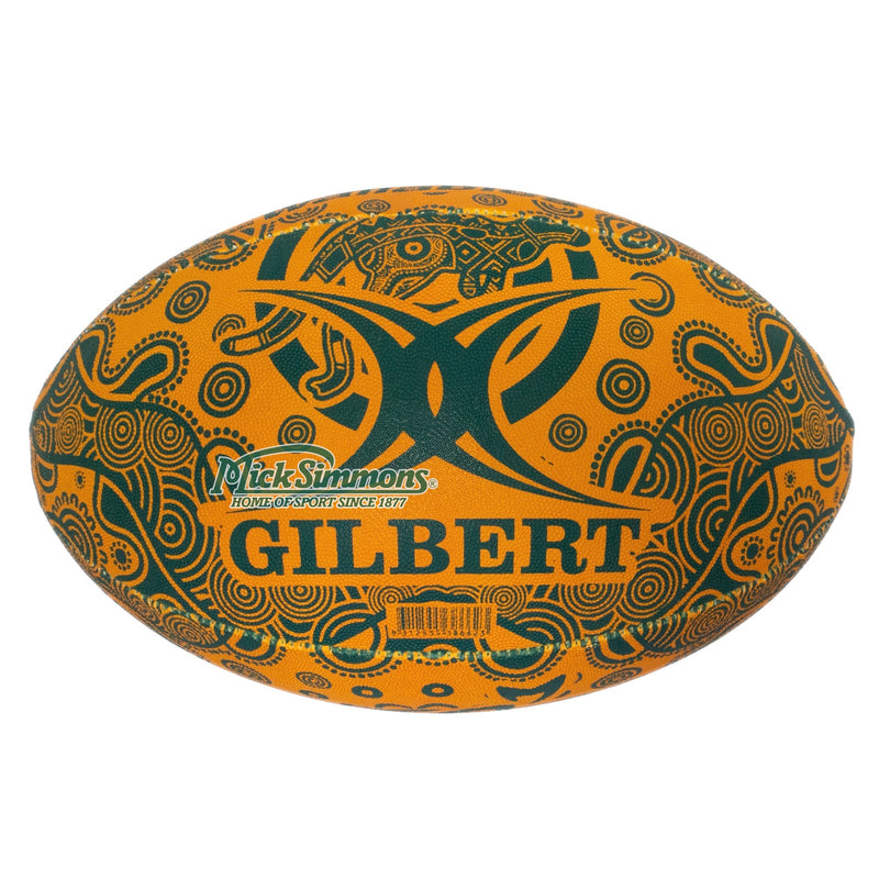 Gilbert Wallabies 2022 Australian First Nations Rugby Union Indigenous Replica Ball size 5 - new