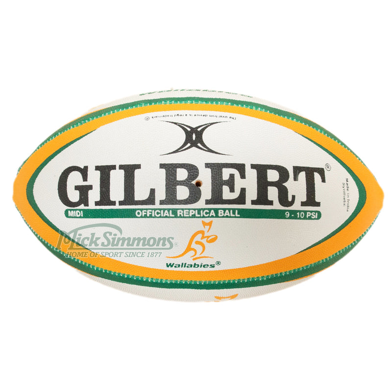 Gilbert Wallabies Australian Rugby Union Replica Midi Ball - 10 inch - new