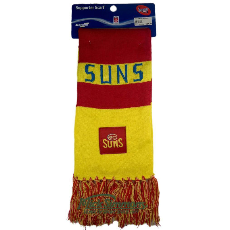 Gold Coast Suns AFL Bar Scarf - Mick Simmons Sport
