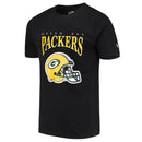 Green Bay Packers NFL Helmet Arch T-Shirt Black By New Era - new