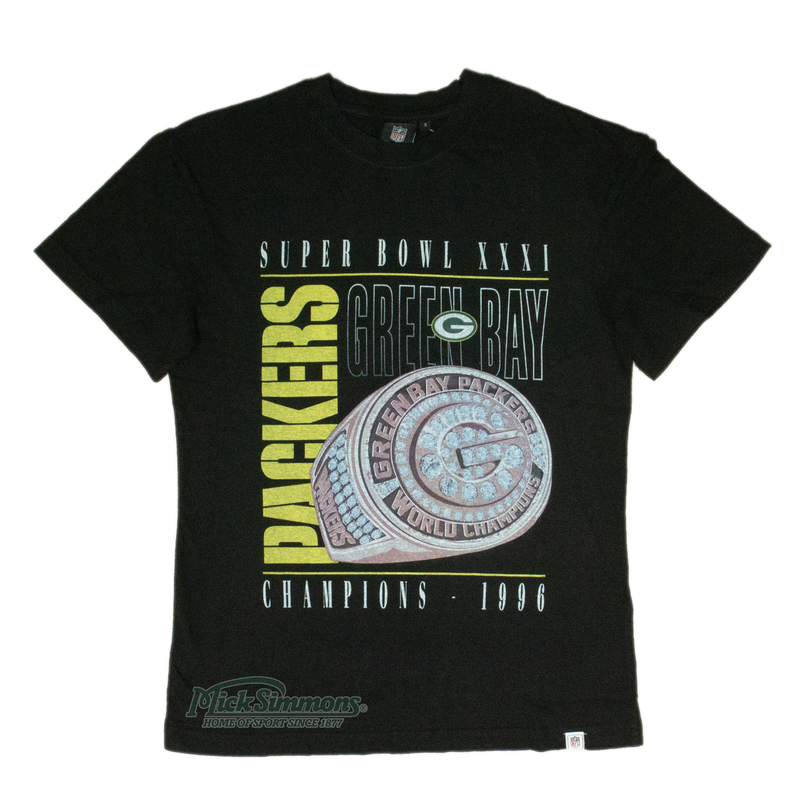 Green Bay Packers NFL Super Bowl Champions Rings Tee by Mitchell & Ness - new