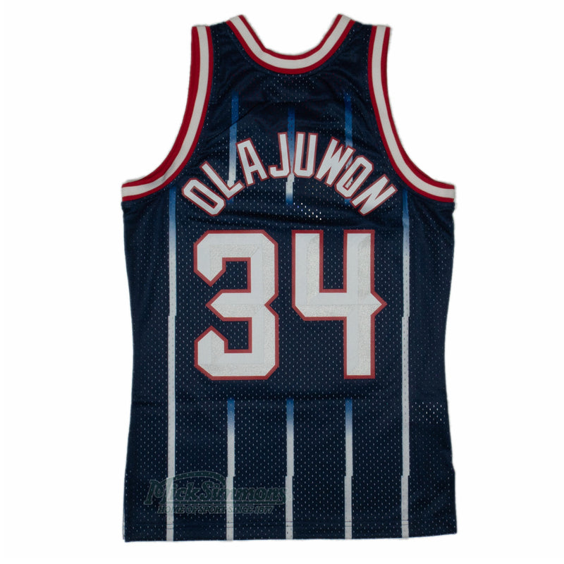 Houston Rockets Hakeem Olajuwon 1996-97 Hardwood Classics Swingman Road Jersey by Mitchell & Ness - new