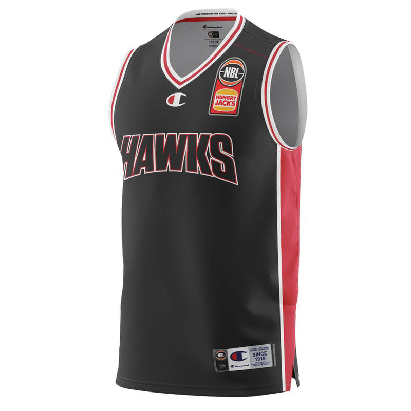 Illawarra Hawks 2021/22 Authentic V Neck Mens Home Jersey NBL Basketball by Champion - new