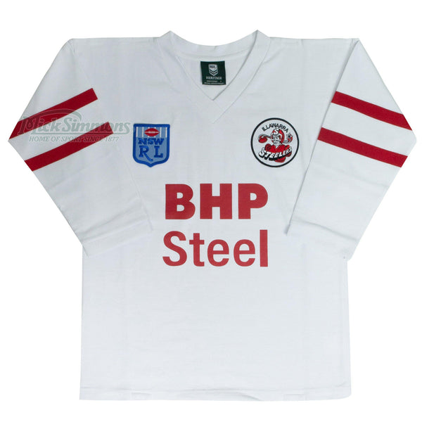 ウェア Illawarra Steelers 1987 jersey NSWRL 80s Illawarra Steelers 1987 Mens Retro Jersey | RETROIS87