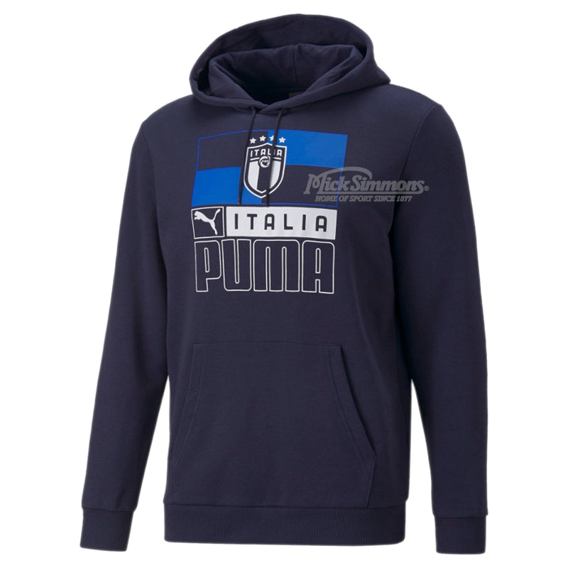 Italy National 2022/23 FIGC FtblCore Mens Peacoat Hoody Football (Soccer) by Puma - new