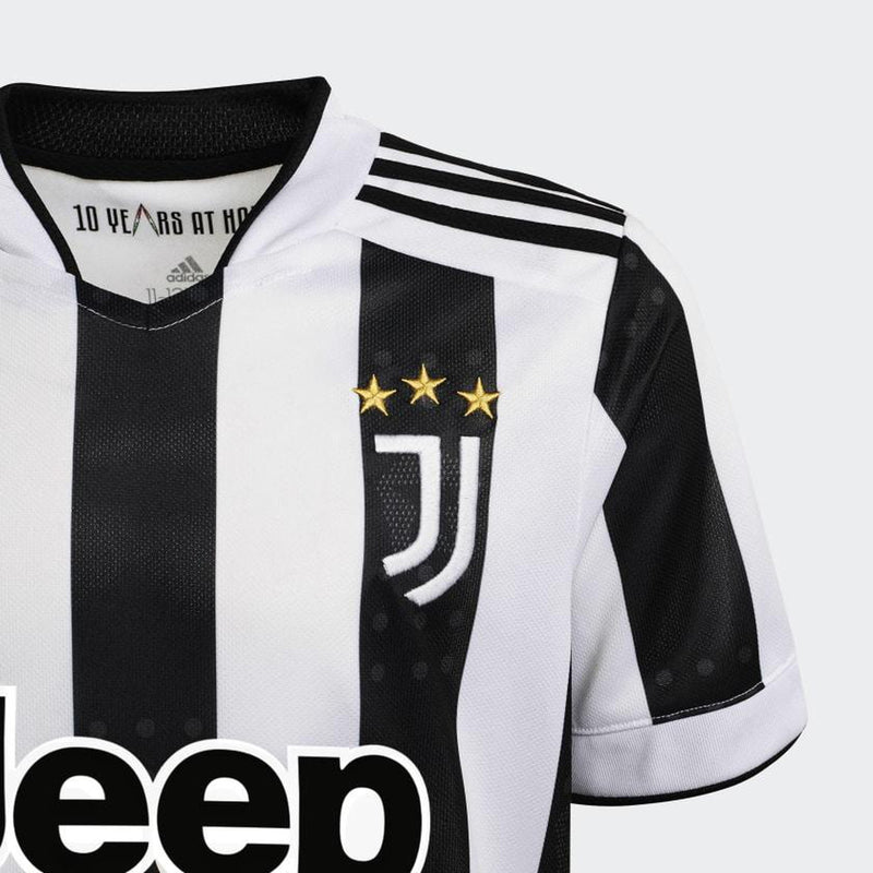 Juventus FC 2021/22 Kid's Home Football Jersey by adidas - new