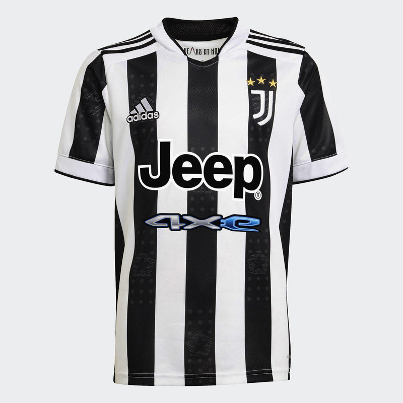 Juventus FC 2021/22 Kid's Home Football Jersey by adidas - new