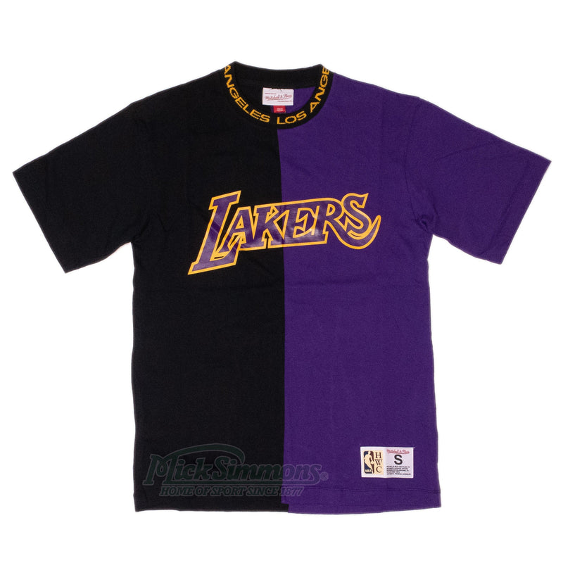LA Lakers Split Color Top by Mitchell & Ness - new