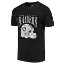 Las Vegas Raiders NFL Helmet Arch T-Shirt Black By New Era - new