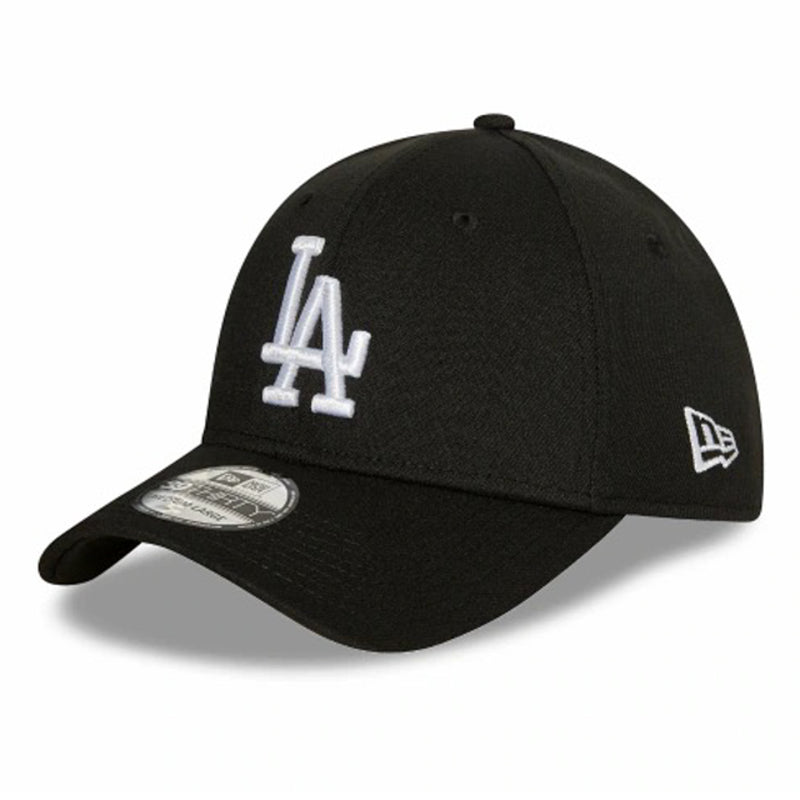 Los Angeles Dodgers Black Cap 39THIRTY Stretch Fit by New Era - new