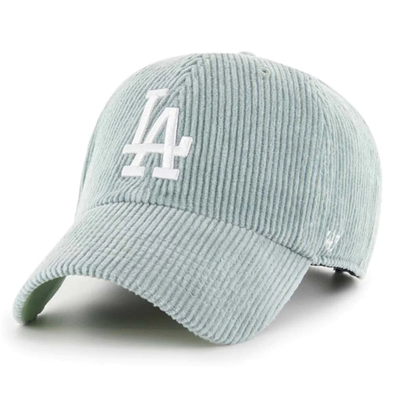 Los Angeles Dodgers Hemlock Thick Corduroy CLEAN UP Cap Blue MLB by 47 Brand - new