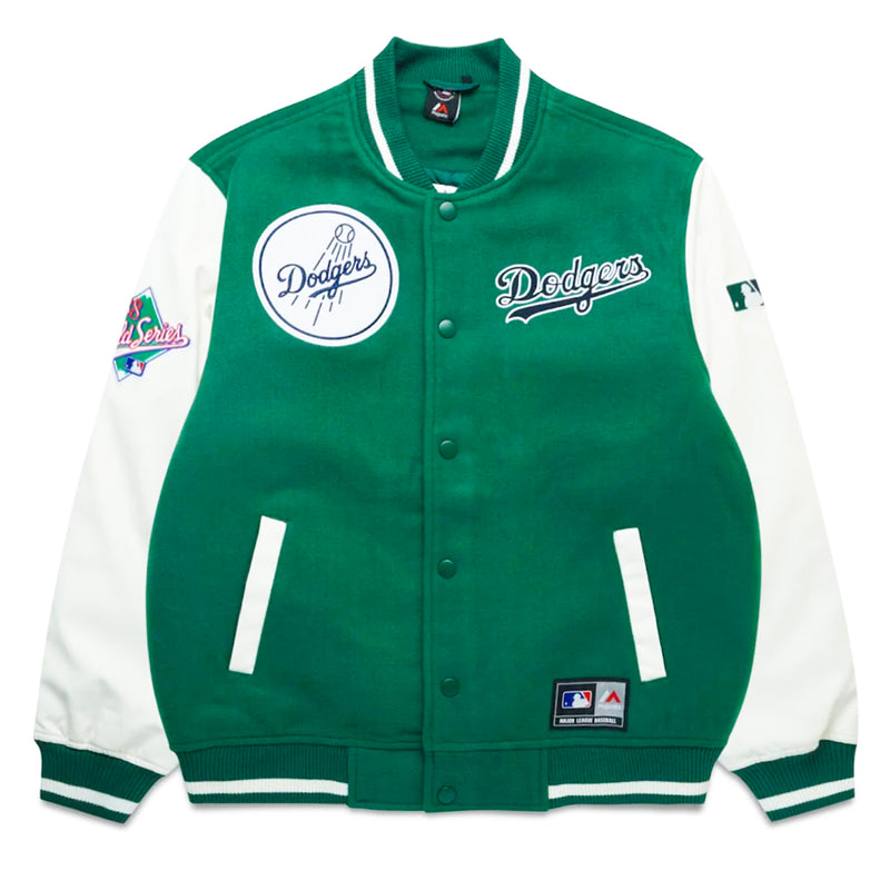 Los Angeles Dodgers World Series Bomber Jacket MLB by Majestic - new