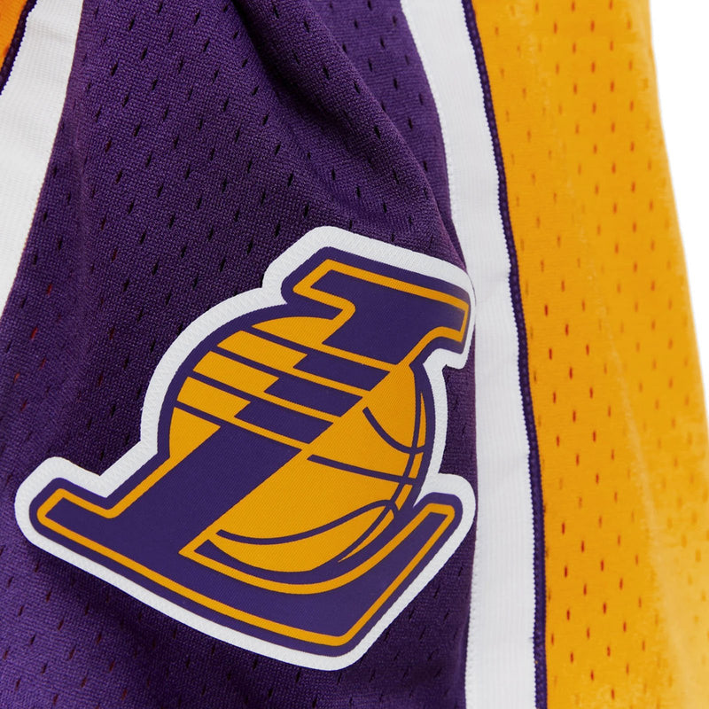 Los Angeles Lakers 2009-10 Hardwood Classics Yellow NBA Shorts by Mitchell & Ness - new
