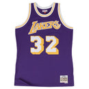 Los Angeles Lakers 32 Road Magic Johnson 1984-85 Hardwood Classics Road Jersey by Mitchell & Ness - new