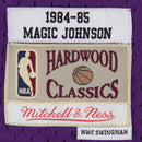 Los Angeles Lakers 32 Road Magic Johnson 1984-85 Hardwood Classics Swingman NBA Road Jersey by Mitchell & Ness - new