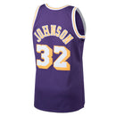 Los Angeles Lakers 32 Road Magic Johnson 1984-85 Hardwood Classics Swingman NBA Road Jersey by Mitchell & Ness - new