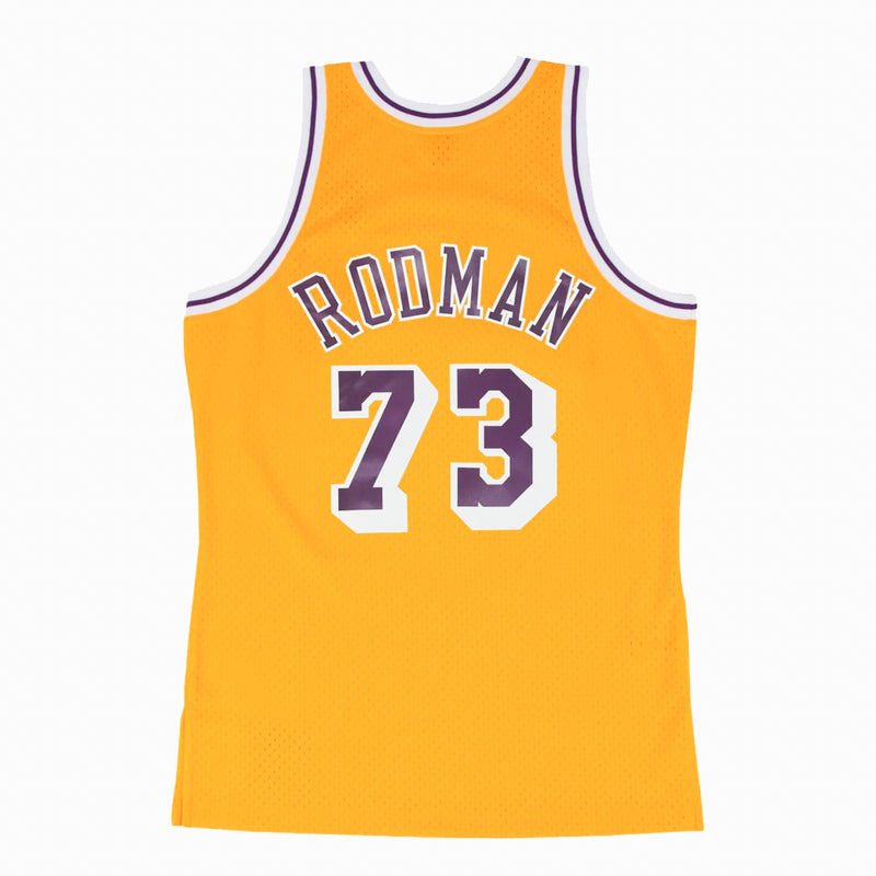 Los Angeles Lakers Dennis Rodman 1998-99 Hardwood Classics NBA Swingman Jersey by Mitchell & Ness - new