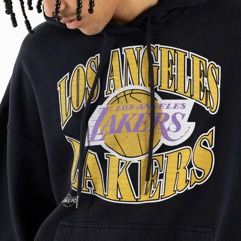 Los Angeles Lakers Logo NBA Point Guard Hoodie By Mitchell & Ness - new