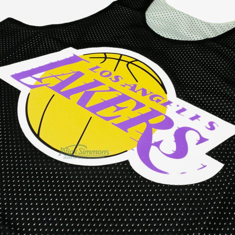 Los Angeles Lakers NBA Black Big Logo Reversible Tank Top Jersey by Mitchell & Ness - new