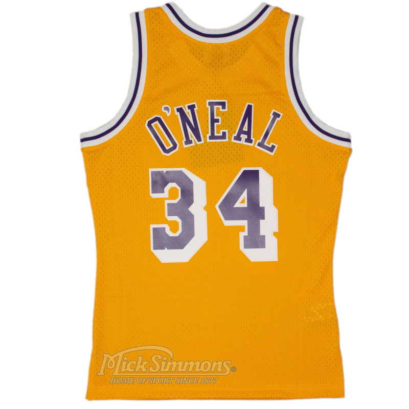 Los Angeles Lakers Shaquille O'Neal 1996-97 Hardwood Classics NBA Swingman Jersey by Mitchell & Ness - new