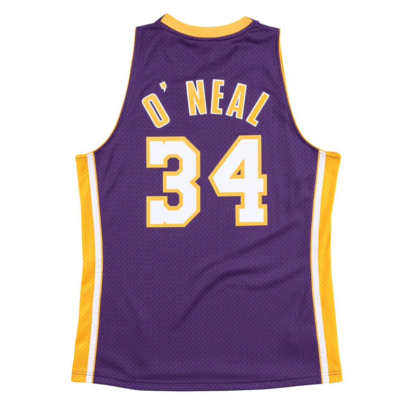 Los Angeles Lakers Shaquille O'Neal 1999-2000 Hardwood Classics NBA Road Jerseyby Mitchell & Ness - new