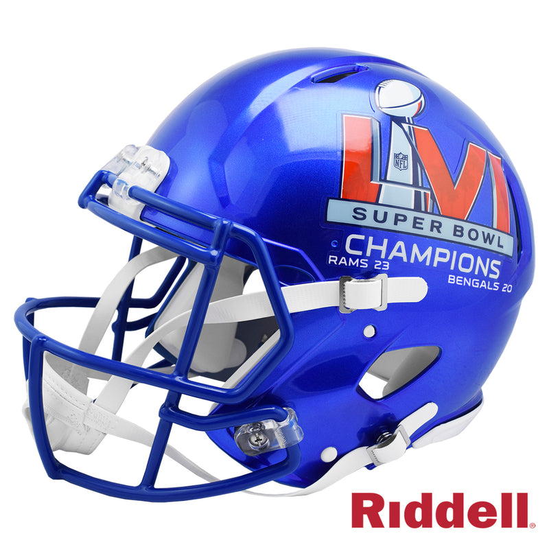 Los Angeles Rams 56 Super Bowl LVI Champions NFL Replica Speed Gridiron Full Size Helmet by Riddell - new