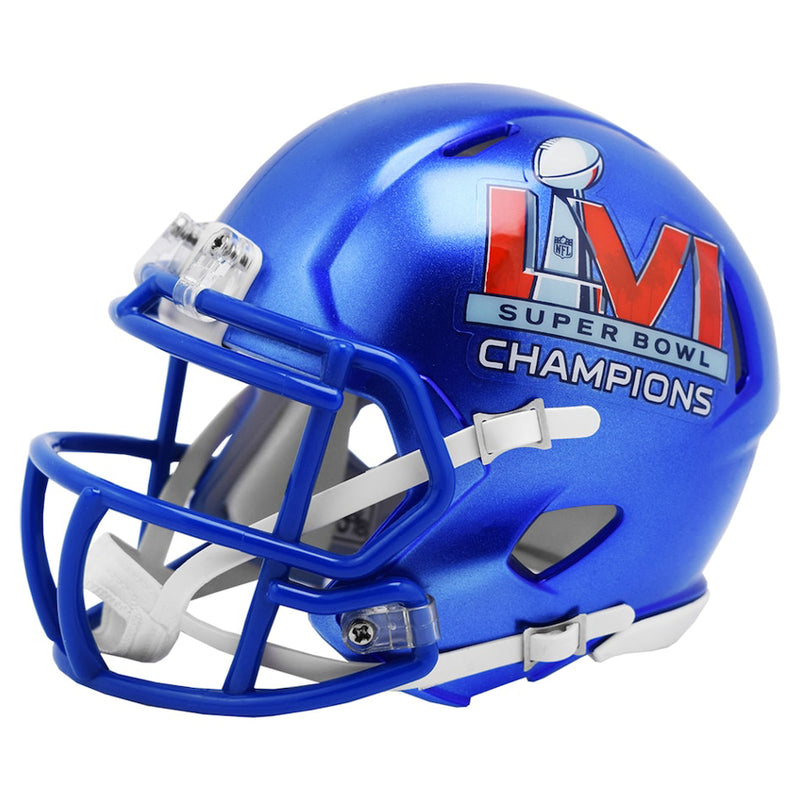 Los Angeles Rams 56 Super Bowl LVI Champions NFL Riddell Mini Replica Speed Gridiron Helmet - new