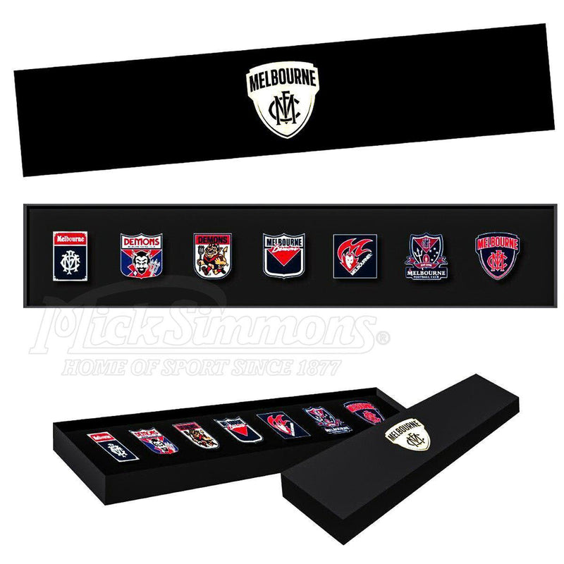 Melbourne Demons AFL Evolution Series Collection Team Metal Logo Pin Set Badge - new