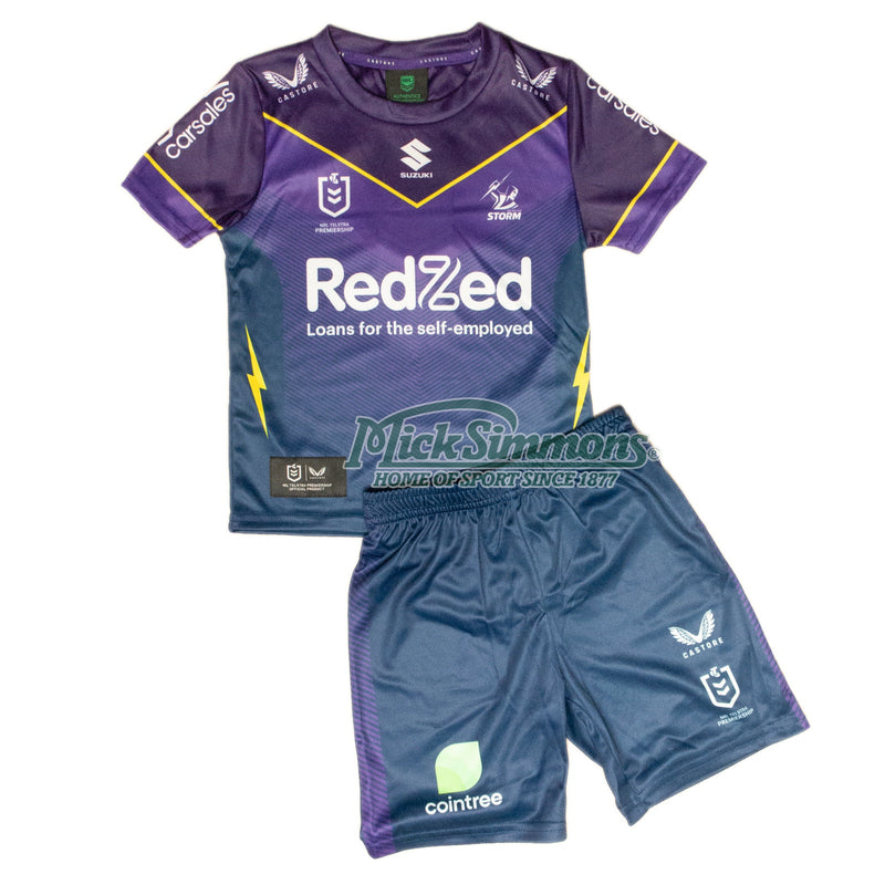 Melbourne Storm 2023 Infants Kit Home Jersey NRL Rugby League By Castore - new