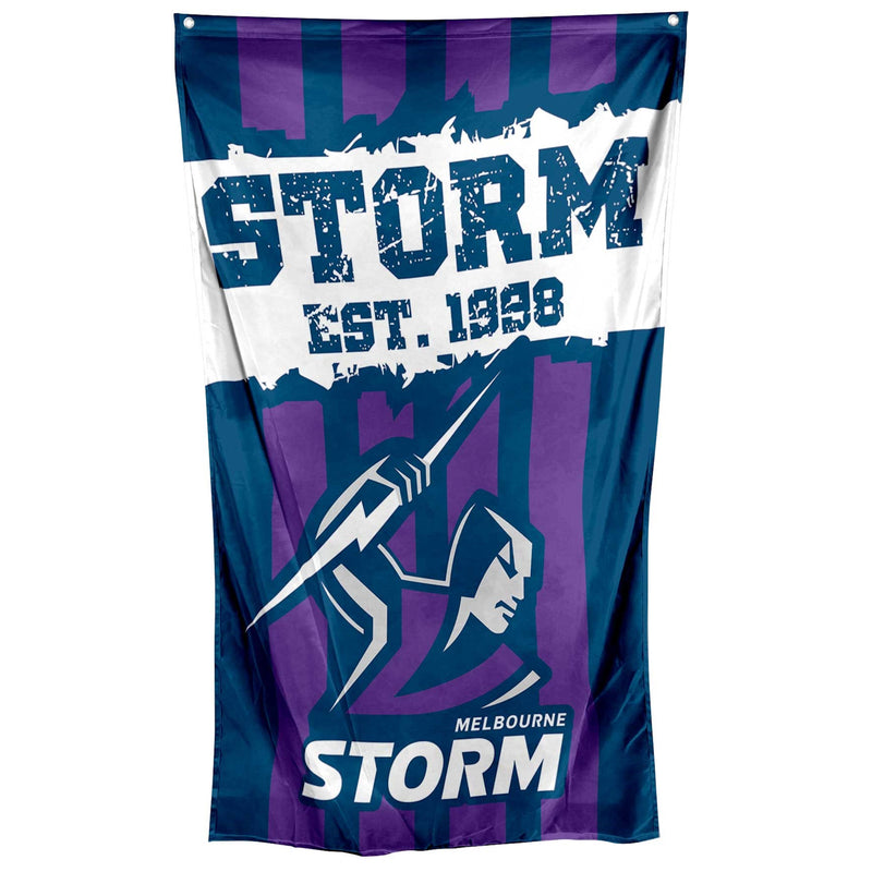 Melbourne Storm NRL Cape / Wall Flag Rugby League - new