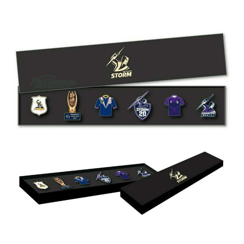 Melbourne Storm NRL Evolution Series Collection Set Team Metal Logo Pin Badge - new