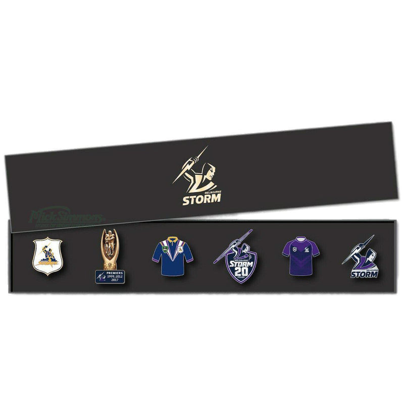 Melbourne Storm NRL Evolution Series Collection Set Team Metal Logo Pin Badge - new