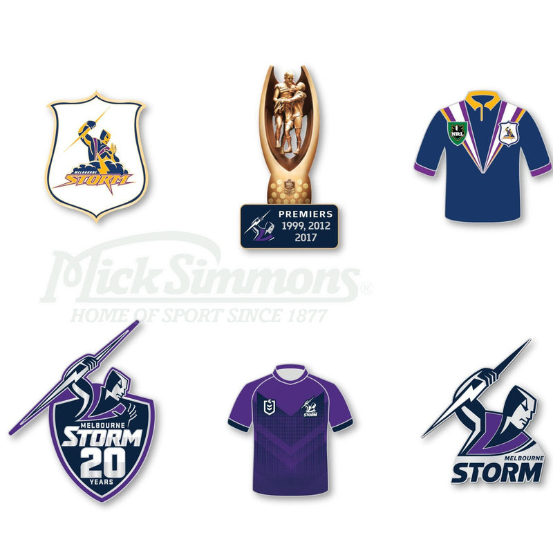 Melbourne Storm NRL Evolution Series Collection Set Team Metal Logo Pin Badge - new