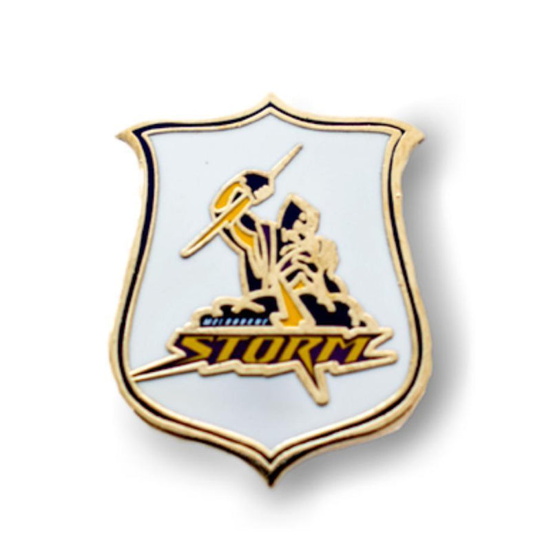 Melbourne Storm NRL Heritage Team Metal Logo Pin Badge - new