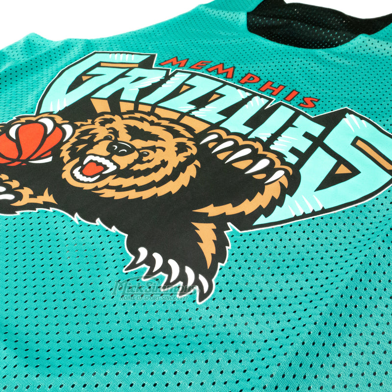 Memphis Grizzlies NBA Teal Big Logo Reversible Tank Top Jersey by Mitchell & Ness - new
