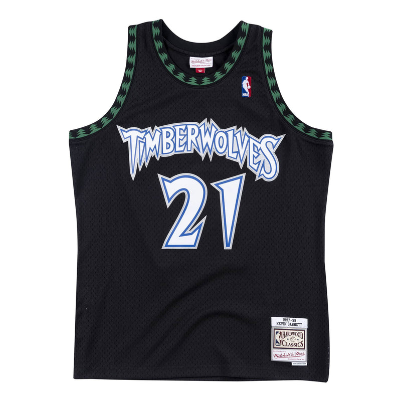 Minnesota Timberwolves Kevin Garnett 1997-98 Black Swingman Jersey by Mitchell & Ness - new