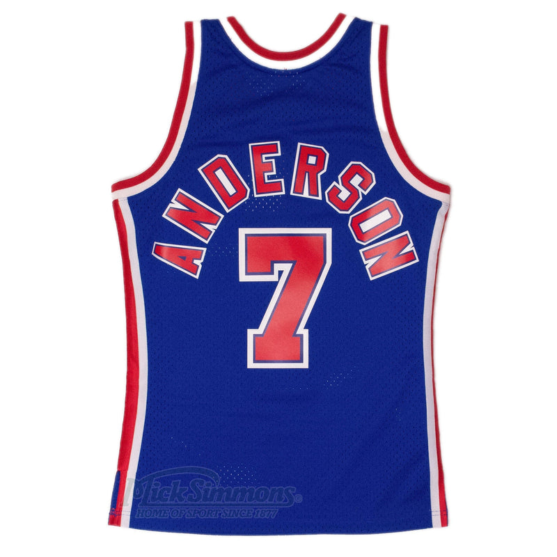 New Jersey Nets Kenny Anderson 1993-94 Hardwood Classics Road Jersey by Mitchell & Ness - new