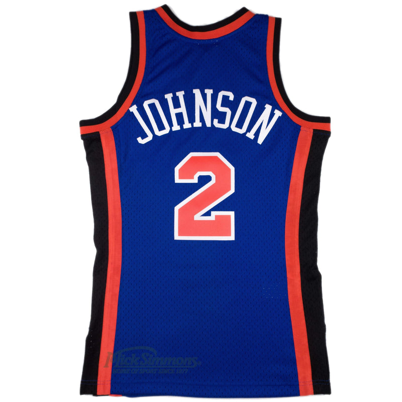 New York Knicks Larry Johnson 1998-1999 Hardwood Classics Road Jersey by Mitchell & Ness - new