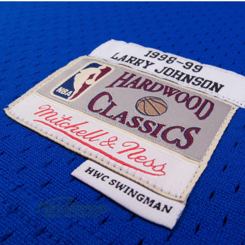New York Knicks Larry Johnson 1998-1999 Hardwood Classics Road Jersey by Mitchell & Ness - new